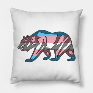 Trans Pride Bear! Pillow