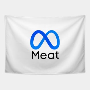 Meat Infinity symbol Tapestry