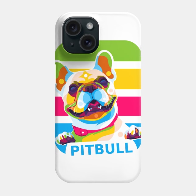 Little Pitbull Colorful Pop Art Phone Case by wpaprint