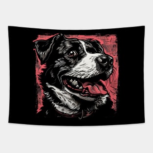 Retro Art Central Asian Shepherd Dog Lover Tapestry