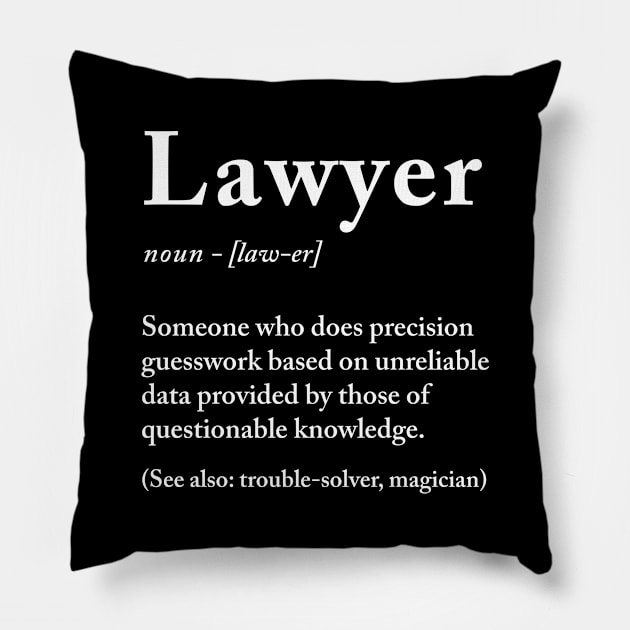 Lawyer definition Pillow by produdesign