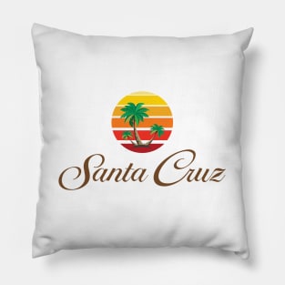 Surf City Santa Cruz California Logo Pack Sticker 3 Surfboards Lite Pillow