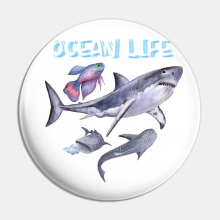 Ocean life Pin