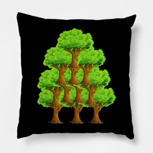 Natural Look Jungle Trees Pillow