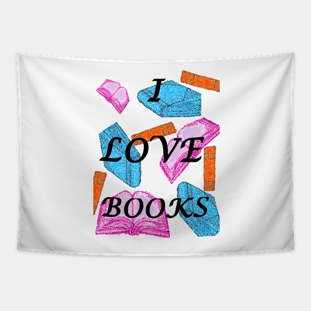 I love books 1 Tapestry by Fireflies2344