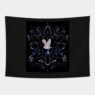 Owl Moonlight Tapestry