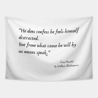 A Quote from "Hamlet" by William Shakespeare Tapestry