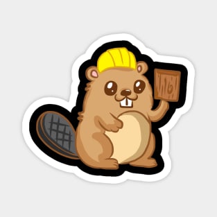 Beaver forest rodents for children animal welfare animal hunters Magnet