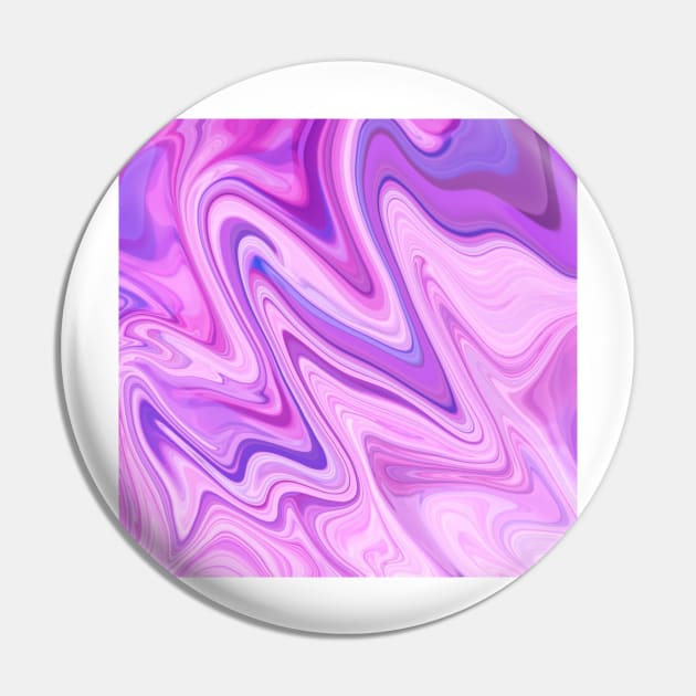 Zig Zag - Abstract in Pinks, Mauve and White Pin by Krusty