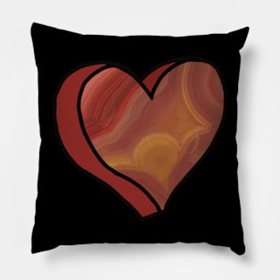Agate Love Heart Pillow