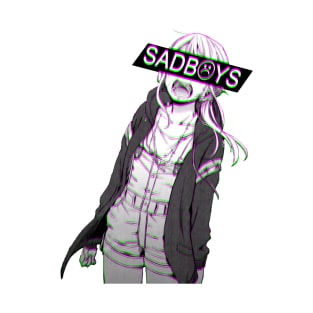 SAD BOYS GLITCH SAD JAPANESE ANIME AESTHETIC T-Shirt