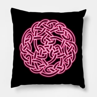 Neon color Celtic Knot Pillow