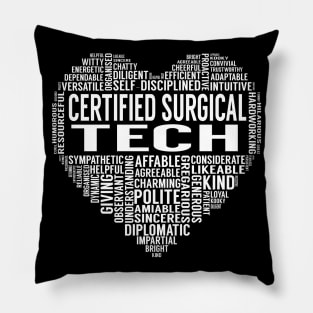 Certified Surgical Tech Heart Pillow