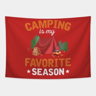 Camping Is My Favorite Season Tapestry