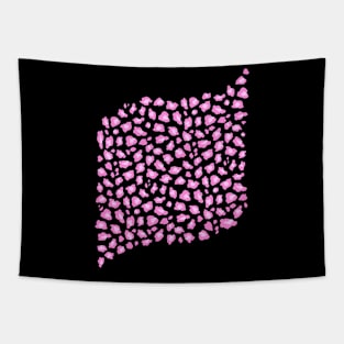 Leopard Print Pink Swirl Tapestry