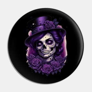 Calavera- Morada 02 Pin