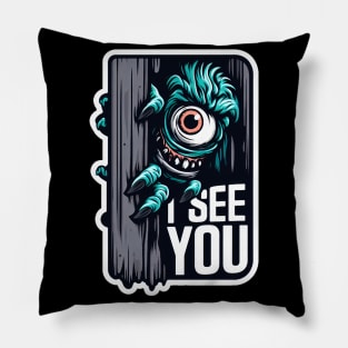 I SEE YOU Monster Pillow