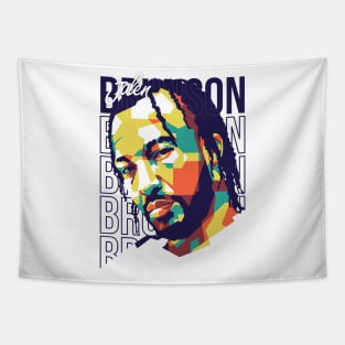 Jalen Brunson: Energizing the Court in WPAP Style Tapestry