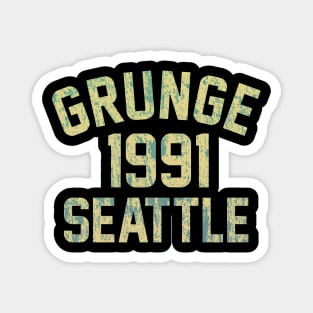 Grunge 1991 Seattle Magnet