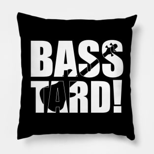 BASSTARD funny bassist gift Pillow