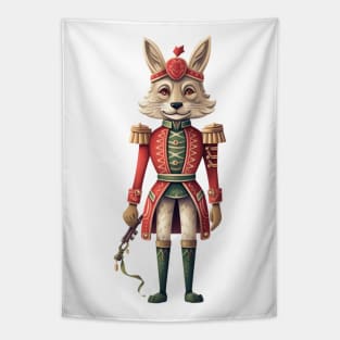 Wolf Christmas Nutcracker Tapestry