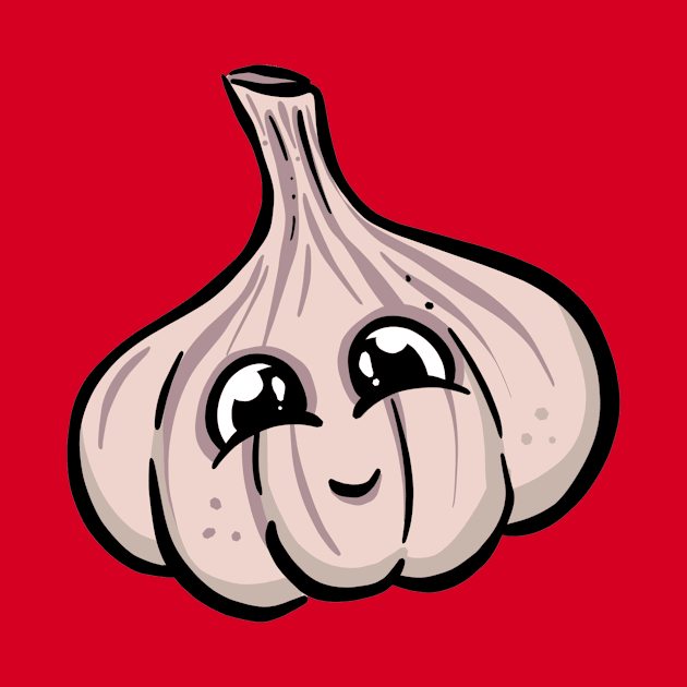 cheeky garlic bulb cartoon chaacter garden tips toons by Garden Tips Toons