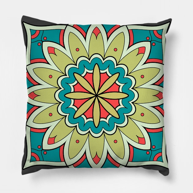 Mandala 2 Pillow by freshinkstain