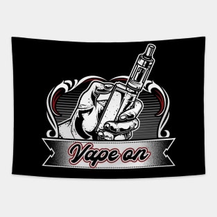 Vape On Vaper Vintage Vaping Tapestry