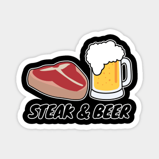 Steak And Beer Magnet