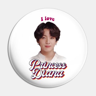 Princess Diana Jungkook kpop retro meme Pin