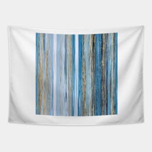 pastel blue turquoise white gold abstract striped pattern Tapestry