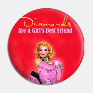 Diamonds Are a Girl's Best Friend Pin