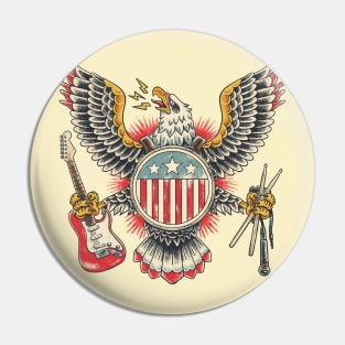 American Rockstar Pin