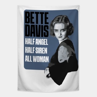 Bette Davis Half Angel Half Siren All Woman Tapestry