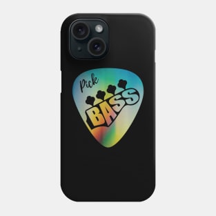Pick Bass Guitar Colorful Theme Phone Case