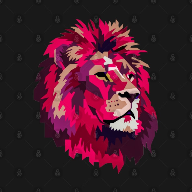 Pink Lion by TheSkullArmy