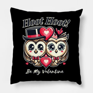 Hoot Hoot, Be My Valentine Pillow