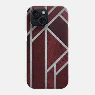 Christmas Red Ruby Art Deco Phone Case