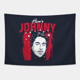 Johnny Gaudreau Here's Johnny Tapestry