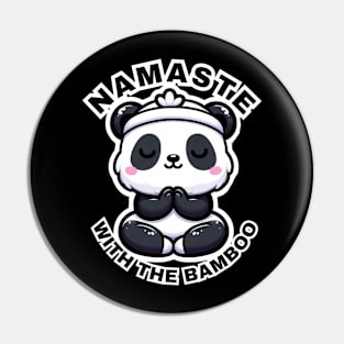 Namaste with the bamboo ab exercise Pin