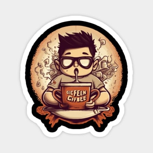 Geek Needs Caffeine Magnet