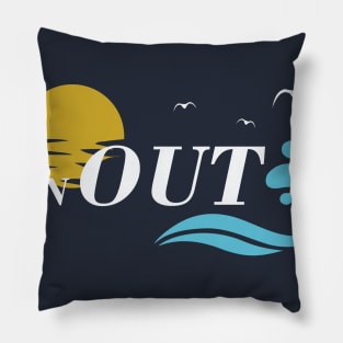 sun out gun out Pillow