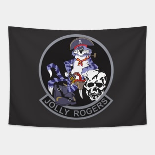 Grumman F-14 Tomcat - Jolly Rogers - black Tapestry