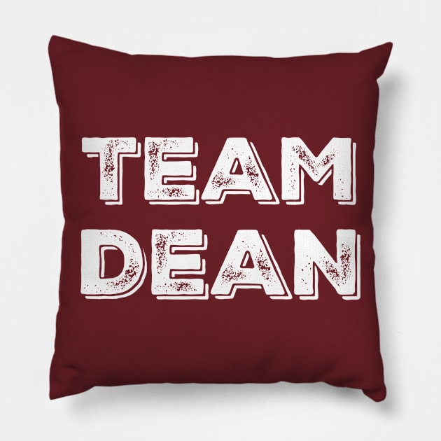 Team Dean Pillow by Stars Hollow Mercantile