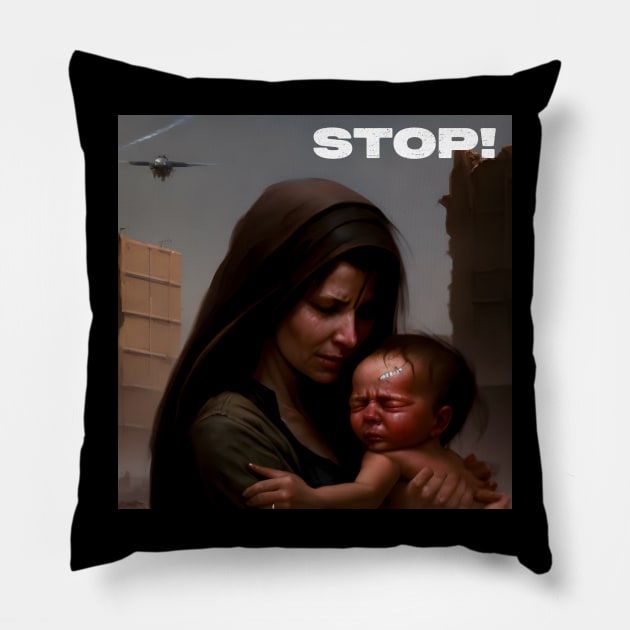 Rimovision War Series #1 Pillow by RimoVision Group