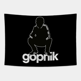 Slav Squat // Gopnik Gopnitsa Subculture Slavic Design Tapestry