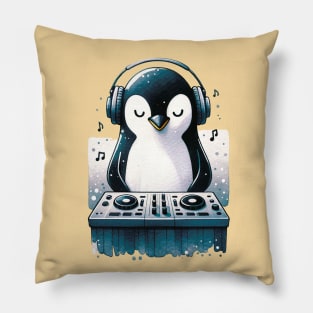 DJ Penguin Pillow