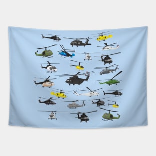 Multiple Helicopters Tapestry