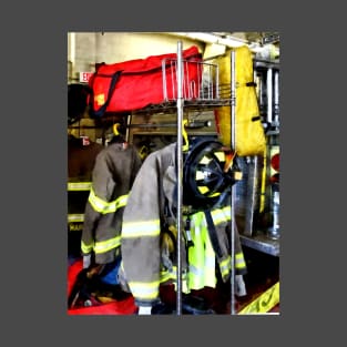 Firemen - Uniforms Inside Firehouse T-Shirt