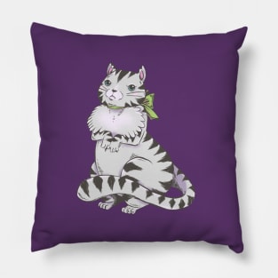 Francesca, The Fussy Fluffy Tabby Cat Pillow